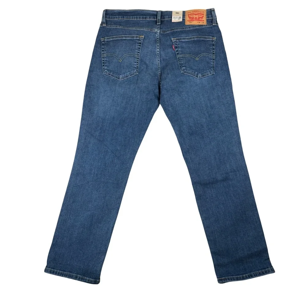 Levis 511 Slim Fit Jeans Mens 36x29 Medium Wash Blue Advanced Stretch 04511-2595